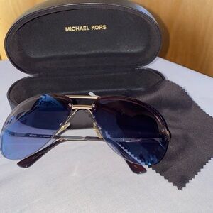 Michael Kors Blue Aviator Sunglasses